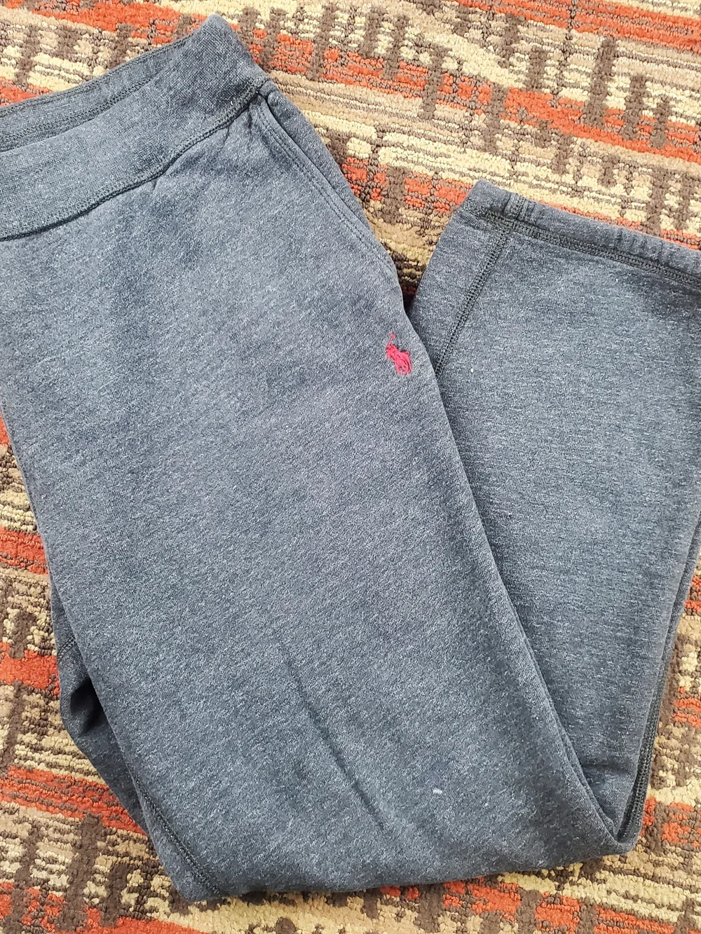 Polo Ralph Lauren Men's XL Gray Fleece Sweatpants Pony Logo